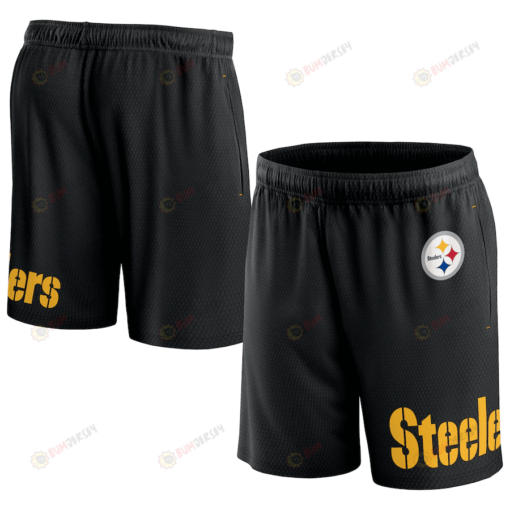 Pittsburgh Steelers Team Black Clincher Shorts - Men