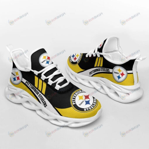 Pittsburgh Steelers Team Logo 3D Max Soul Sneaker Shoes