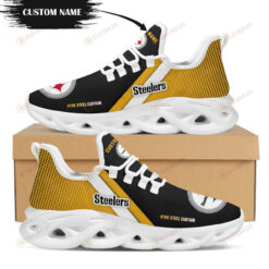 Pittsburgh Steelers The Steel Curtain Custom Name 3D Max Soul Sneaker Shoes