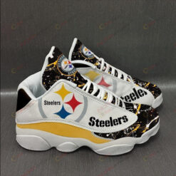 Pittsburgh Steelers White Air Jordan 13 Sneakers Sport Shoes