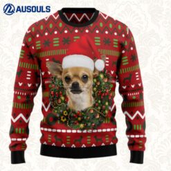 Playful Chihuahua Merry Christmas Ugly Sweaters For Men Women Unisex