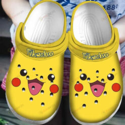 Pokemon Pikachu AOP Cute Crocs Crocband Clog Comfortable Water Shoes - AOP Clog