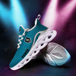 Port Adelaide Logo Pattern 3D Max Soul Sneaker Shoes In Teal