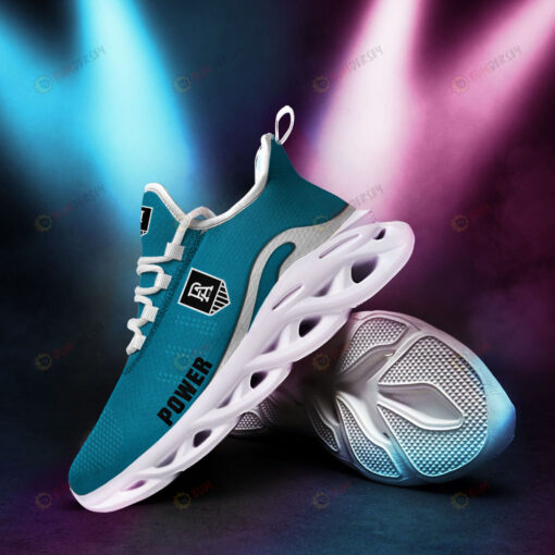 Port Adelaide Power Logo Pattern 3D Max Soul Sneaker Shoes In Teal