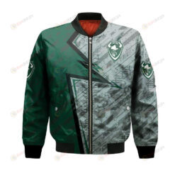 Portland State Vikings Bomber Jacket 3D Printed Abstract Pattern Sport