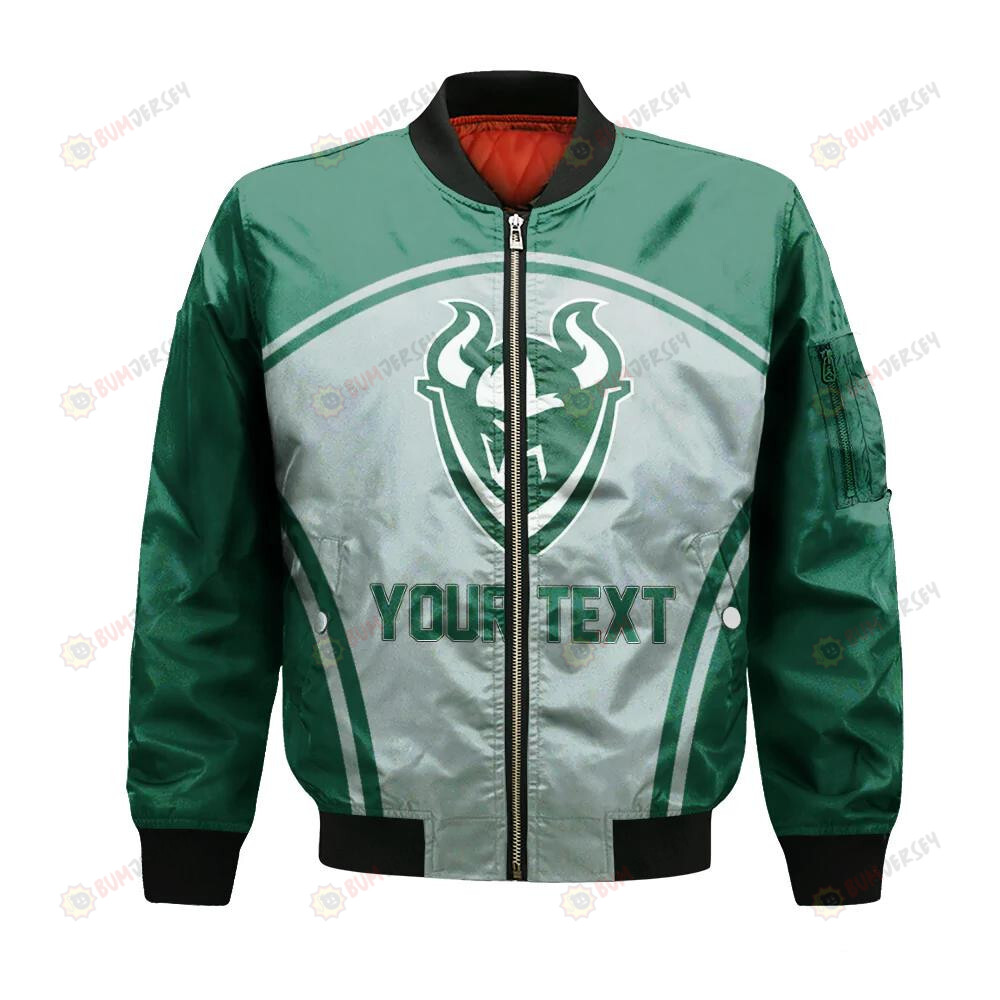 Portland State Vikings Bomber Jacket 3D Printed Custom Text And Number Curve Style Sport