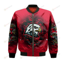 Portland Winterhawks Bomber Jacket 3D Printed Camouflage Vintage