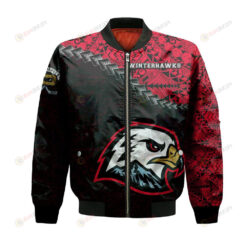 Portland Winterhawks Bomber Jacket 3D Printed Grunge Polynesian Tattoo