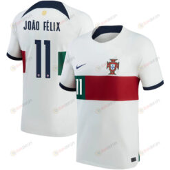 Portugal National Team 2022-23 Jo?o F?lix 11 Away Men Jersey - White