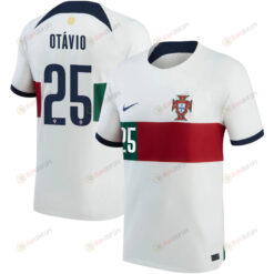 Portugal National Team 2022-23 Ot?vio 25 Away Men Jersey - White