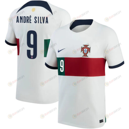 Portugal National Team 2022-23 Qatar World Cup Andr? Silva 9 Away Jersey - Youth