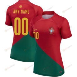 Portugal National Team 2022-23 Qatar World Cup Custom 00 - Home Women Jersey