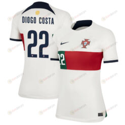 Portugal National Team 2022-23 Qatar World Cup Diogo Costa 22 Away Women Jersey