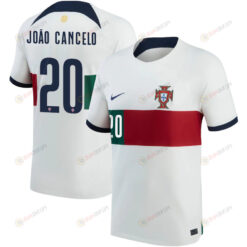 Portugal National Team 2022-23 Qatar World Cup Jo?o Cancelo 20 Away Jersey - Youth