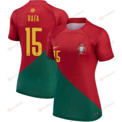 Portugal National Team 2022-23 Qatar World Cup Rafa Silva 15 - Home Women Jersey