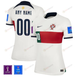 Portugal National Team FIFA World Cup Qatar 2022 Patch Custom 00 - Away Women Jersey