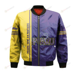 Prairie View A&M Panthers Bomber Jacket 3D Printed Half Style