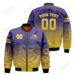 Prairie View A&M Panthers Fadded Bomber Jacket 3D Printed