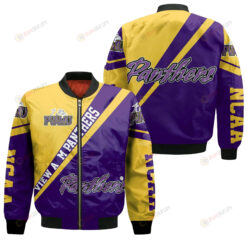 Prairie View A&M Panthers Logo Bomber Jacket 3D Printed Cross Style