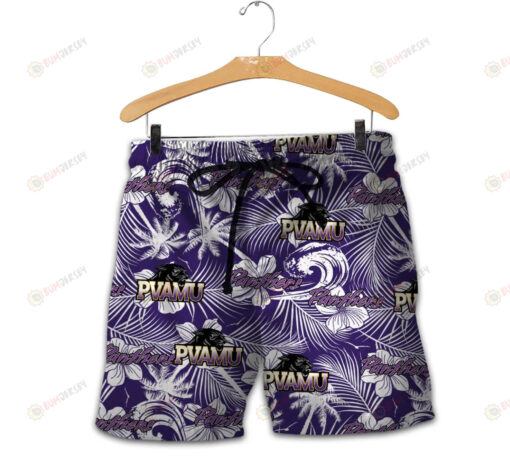 Prairie View A&M Panthers Men Shorts Tropical Seamless