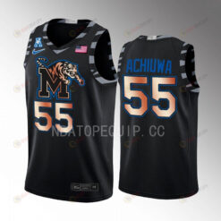 Precious Achiuwa 55 Memphis Tigers Black Jersey Copper College Basketball