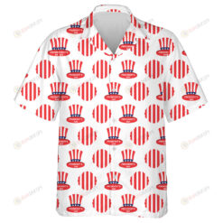 Presidents Day In USA Patriotic Uncle Sam Hat Card Hawaiian Shirt