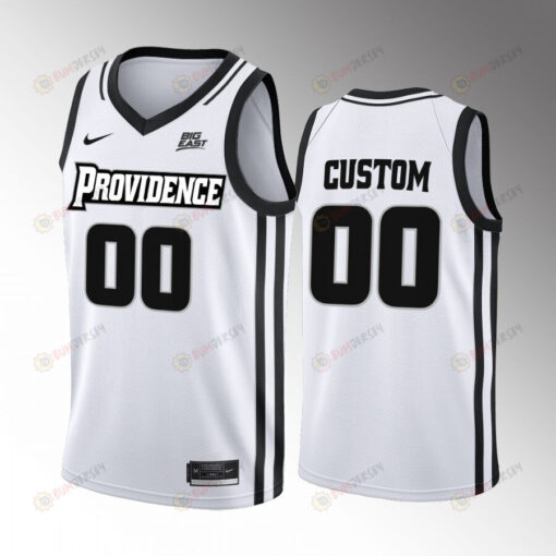 Providence Friars 2022-23 Home Uniform Custom Jersey College Basketball White