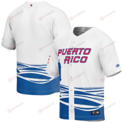 Puerto Rico Baseball Red 2023 World Baseball Classic Jersey - White