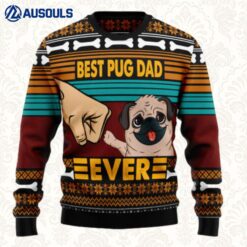 Pug Best Dog Dad Ugly Sweaters For Men Women Unisex