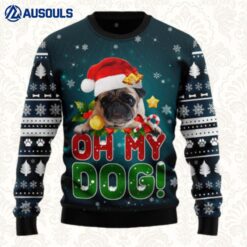 Pug Oh My Dog Ugly Sweaters For Men Women Unisex