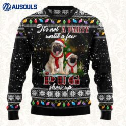 Pug Show Up Ugly Sweaters For Men Women Unisex