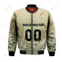 Purdue Boilermakers Bomber Jacket 3D Printed Team Logo Custom Text And Number