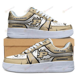 Purdue Boilermakers Logo Pattern Custom Name Air Force 1 Printed