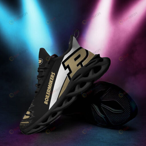 Purdue Boilermakers Logo Torn Pattern 3D Max Soul Sneaker Shoes