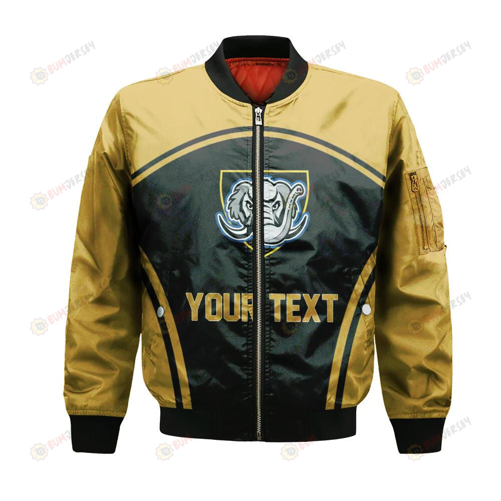 Purdue Fort Wayne Mastodons Bomber Jacket 3D Printed Custom Text And Number Curve Style Sport