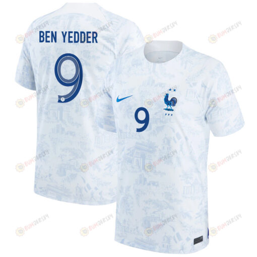 Qatar World Cup France National Team 2022-23 Wissam Ben Yedder 9 - Away Men Jersey