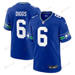 Quandre Diggs 6 Seattle Seahawks Throwback Player Game Men Jersey - Royal