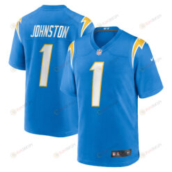 Quentin Johnston 1 Los Angeles Chargers 2023 NFL Draft Game Jersey - Powder Blue