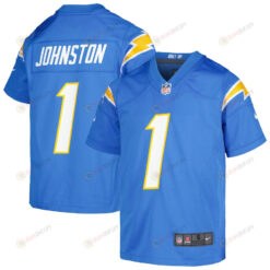 Quentin Johnston 1 Los Angeles Chargers Youth Jersey - Powder Blue