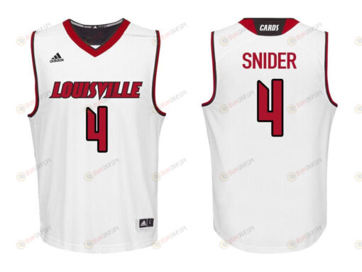 Quentin Snider 4 Louisville Cardinals College Basketball Men Jersey - White