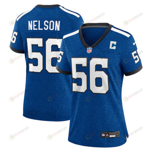Quenton Nelson 56 Indianapolis Colts Indiana Nights Alternate Game Women Jersey - Royal