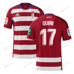 Quini 17 Granada 2022-23 Home Jersey - Red/White