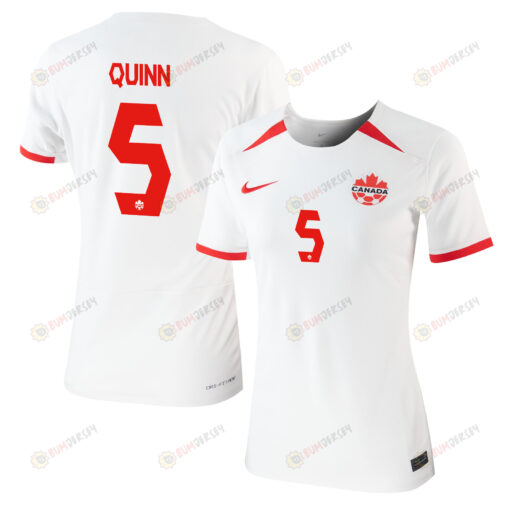 Quinn 5 Canada Women's National Team 2023-24 World Cup Away Women Jersey