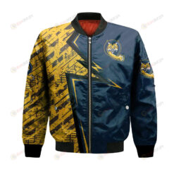 Quinnipiac Bobcats Bomber Jacket 3D Printed Abstract Pattern Sport