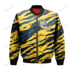 Quinnipiac Bobcats Bomber Jacket 3D Printed Sport Style Team Logo Pattern