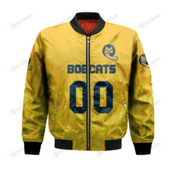 Quinnipiac Bobcats Bomber Jacket 3D Printed Team Logo Custom Text And Number