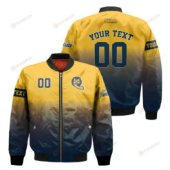 Quinnipiac Bobcats Fadded Bomber Jacket 3D Printed