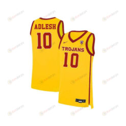 Quinton Adlesh 10 USC Trojans Elite Basketball Men Jersey - Yellow