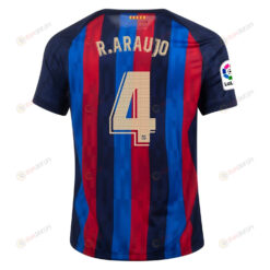 R.Araujo 4 Barcelona 2022/23 Home Men Jersey - Navy