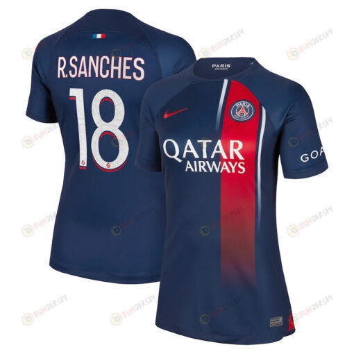 R.Sanches 18 Paris Saint-Germain Women 2023/24 Home Jersey - Navy